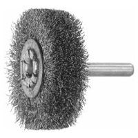 Wheel brush with shank Stainless steel complete 0.20 mm