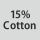 Fabric composition: 15% cotton