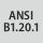Thread standard: ANSI B 1.20.1