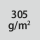Materialgrammatur / Gewebedichte 305