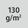 Material weight / fabric density 130