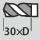 Drill depth up to 30×D
