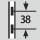 Height adjustment interval: 38 mm