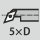 Boring depth up to: 5×D