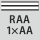 for knurl profile: RAA 1×AA