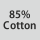 Fabric composition: 85% cotton