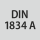 Standard: DIN 1834 A