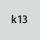 Tolerance nominal ⌀: k13