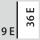 Degré de remplissage d'un tiroir en E: 9×36
