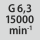 Qualité d'équilibrage G avec une vitesse de rotation: G 6,3 à 15000 min<sup>-1</sup>