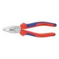 Combination pliers, chrome-plated, with grips  180 mm