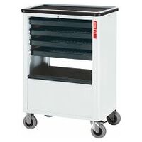 Roller cabinet with 4 pull-out trays  4