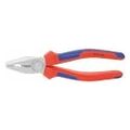 Combination pliers, chrome-plated, with grips  200 mm
