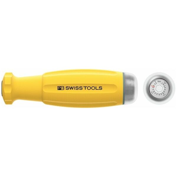 Torque screwdriver with scale, to take interchangeable blades, ESD