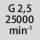 Qualità equilibratura G con numero di giri: G 2,5 con 25000 min<sup>-1</sup>