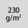 Materiaalgewicht / weefseldichtheid 230