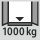 Portata corpo interno dell’armadio: 1.000 kg