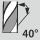 Spiraalhoek: 40 graden