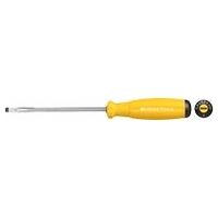 Screwdriver for slot-head, with 2-component SwissGrip handle  5,5 mm