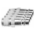 Coupling adaptor with external thread 5-piece set 1/4 in