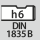 刀柄: DIN 1835 B h6