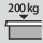 Bärförmåga låda/utdragshylla: 200 kg
