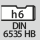 Skaft: DIN 6535 HB med h6