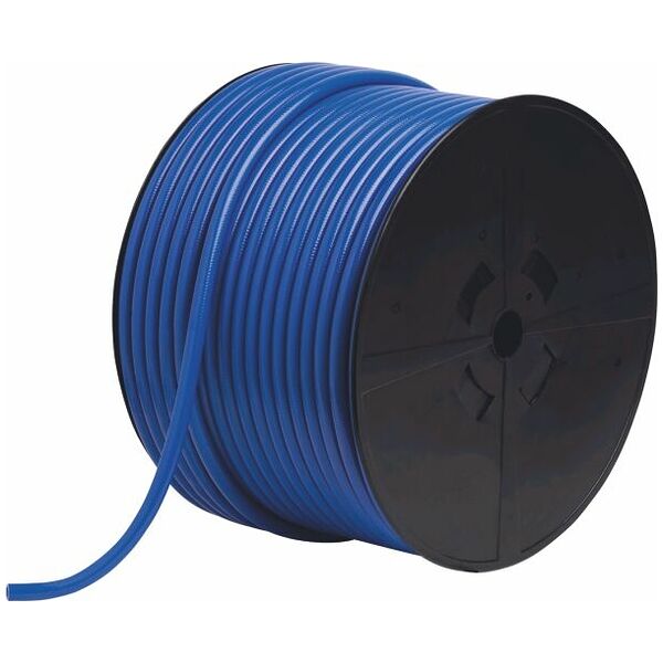 PU braided hose, blue  Length 25 m