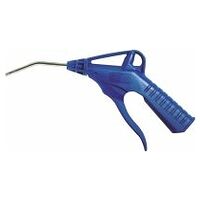 Air blow gun, plastic with permanently attached pipe
