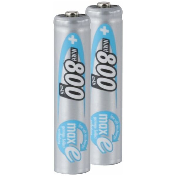 Rechargeable NiMH battery set pre-charged LR3