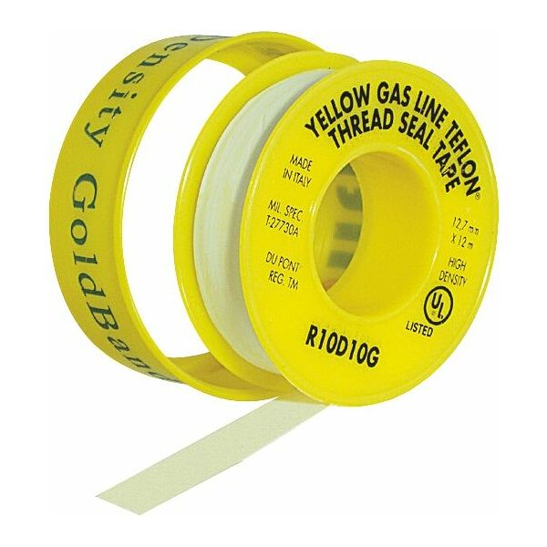 Teflon/ptfe tape 12mm x 1m long self adhesive backed with peel of backing 