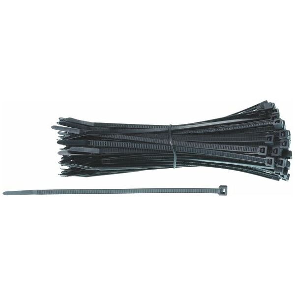 Cable tie set T-Tie, black  100 pieces